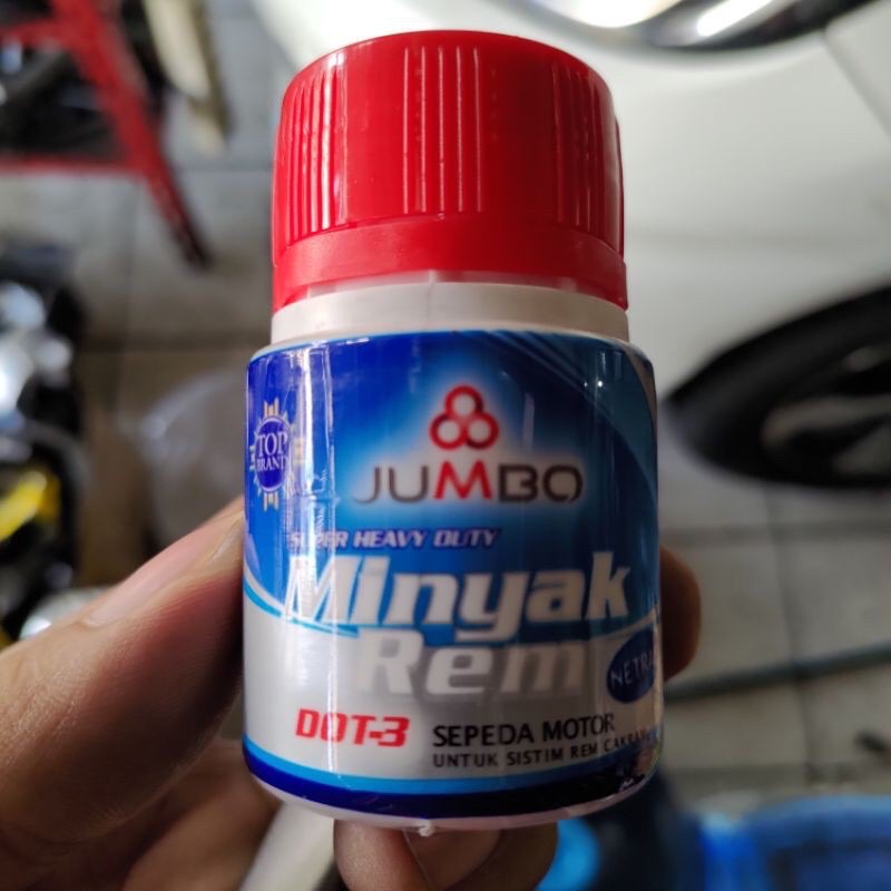 Minyak Rem Motor, Brake Fluid Dot 3 Merah 50ML