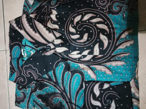 Kemeja Batik Pria Lengan Panjang Size M L Xl Xxl Bswart Batik Hrb026 Kenongo Hem Panjang Padi