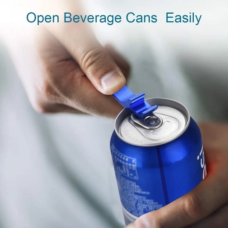 Pembuka Botol Bir Mini Portable Bahan Aluminum Alloy Dengan Gantungan Kunci