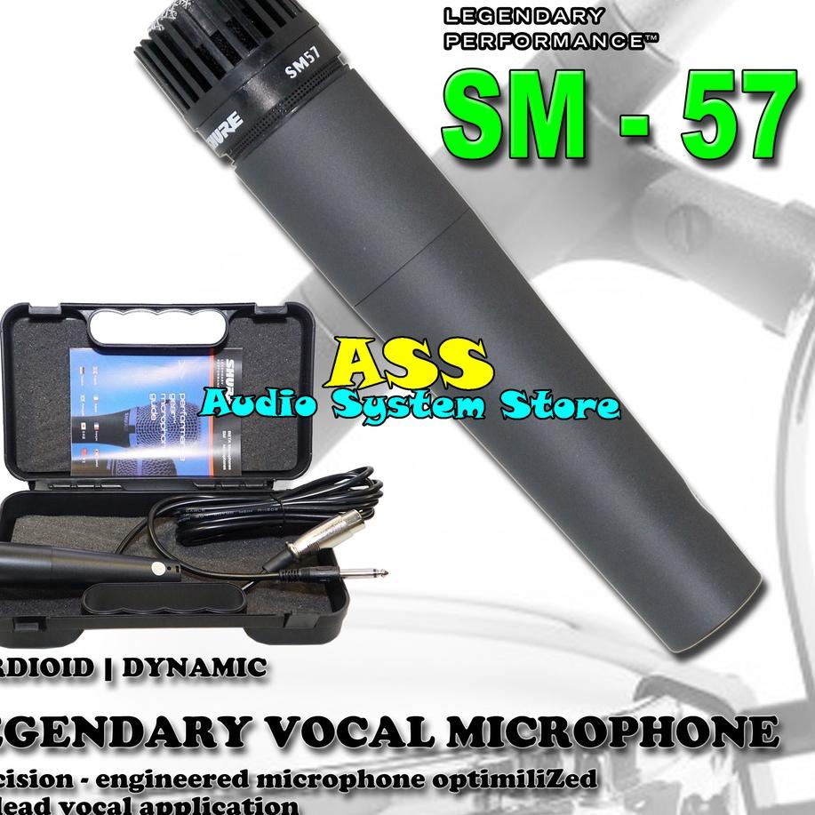 Produk terbaru--Mic Kabel SM 57 / Professional Microphone Instrumen Cable SHURE SM57 / Mic Vocal SM-