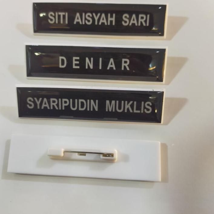 

✨ ⚡ERU Name tag/nama peniti dilapis fiberglass produck terlaris
