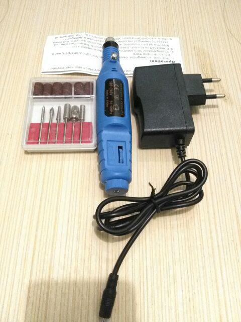 Mesin Mini Grinder Grafir Bor Potong Gerinda Ukir + Adaptor Dc + Mata