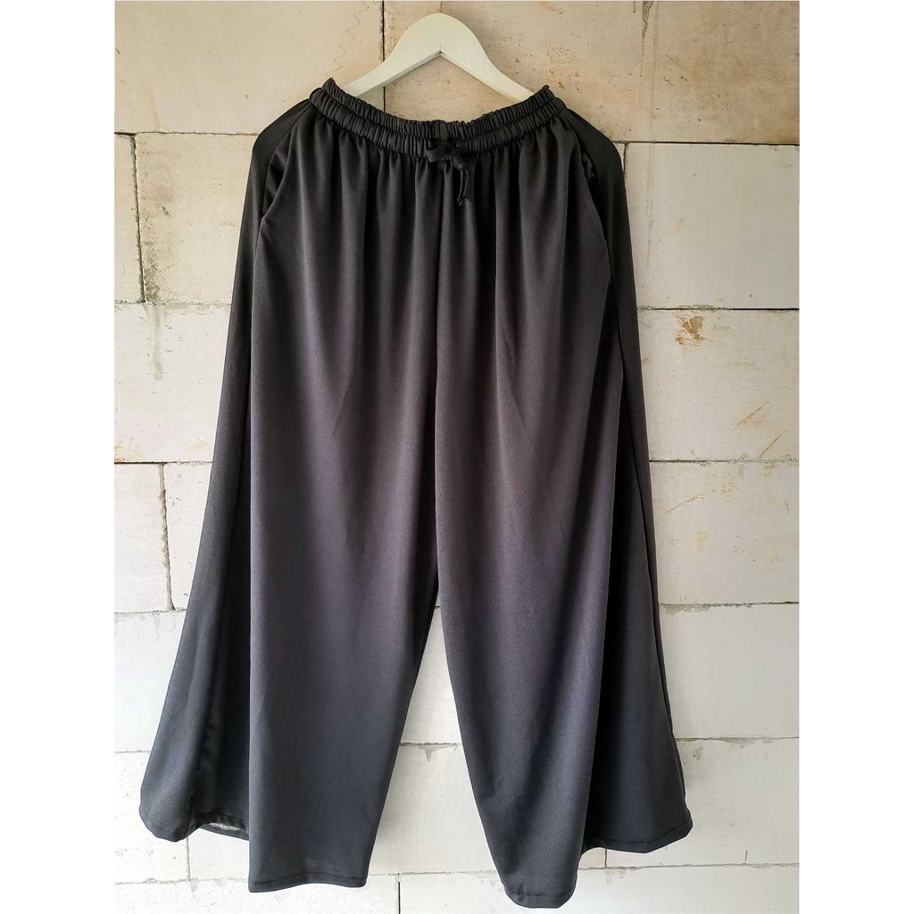 KULOT Big SIZE 6XL 100kg Celana wanita Kulot POlOS Besar-Bahan crepe tebal MELAR anti Lecek