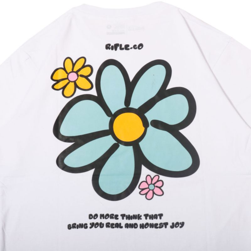 Rifle.co T-shirt White Flowers