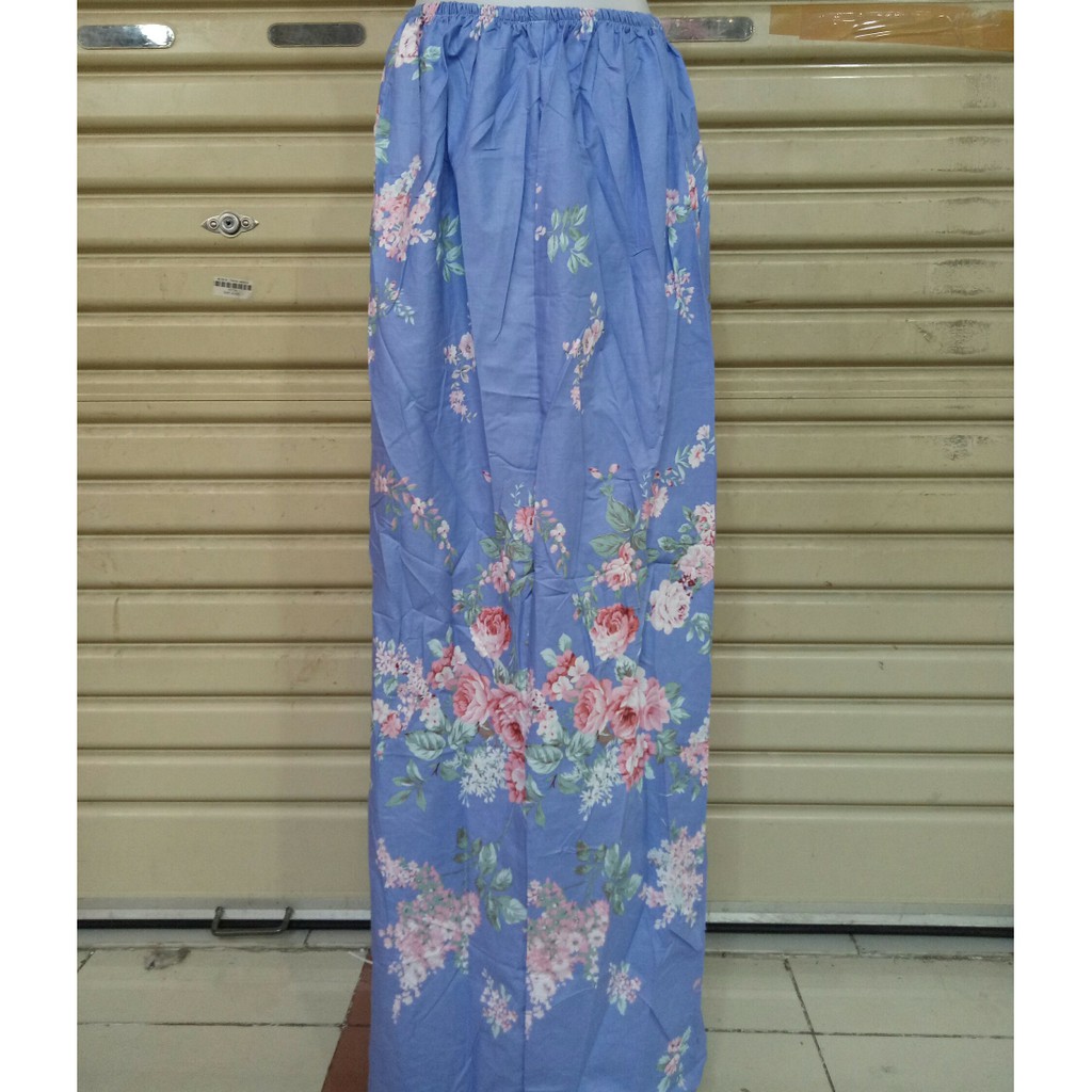 Mukena Dewasa Katun Jepang Rajut  Biru WHD E-91 Afc