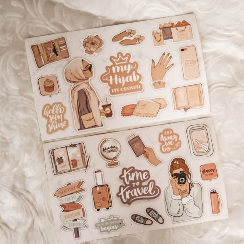 

(DSP) STICKER HIJAB GIRLS/KAWAI JOURNAL AESTHETIC (BELUM DI POTONG)