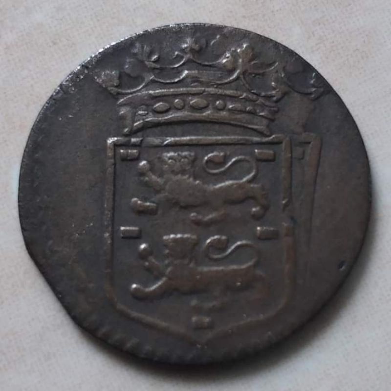 Koin Kuno 1 Doit VOC West Friesland 1747 - Error