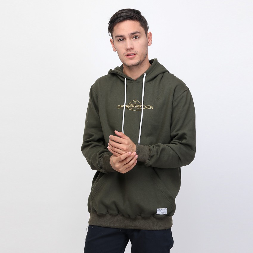 

17Seven Original Sweater Hoodie Jumper Sablon Pria 082-Armycrown