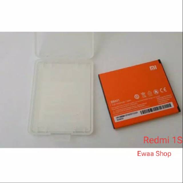 BATERAI BATTERY BATRE ORIGINAL 100% XIAOMI REDMI 1S/BM41