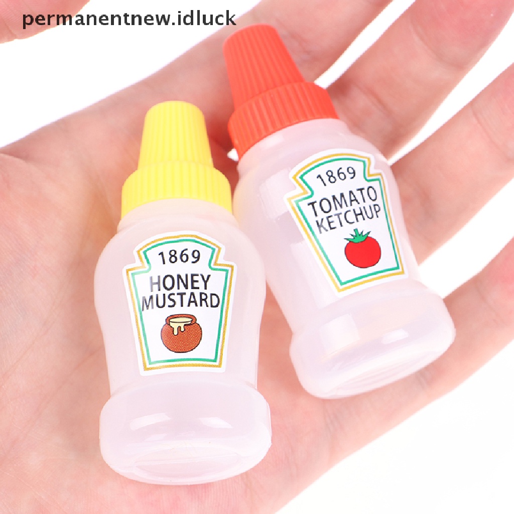 2 Pcs / set Botol Minyak Salad Tomat Gravy Boat Mini 25ML Untuk Bento