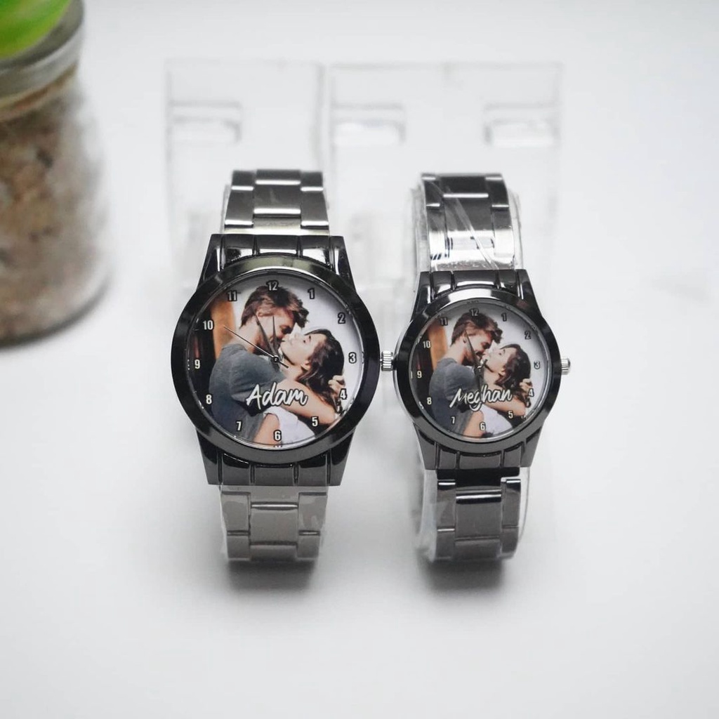 RB jam tangan rantai stainless krepyak couple kapel pasangan original no anti air kado anniversary