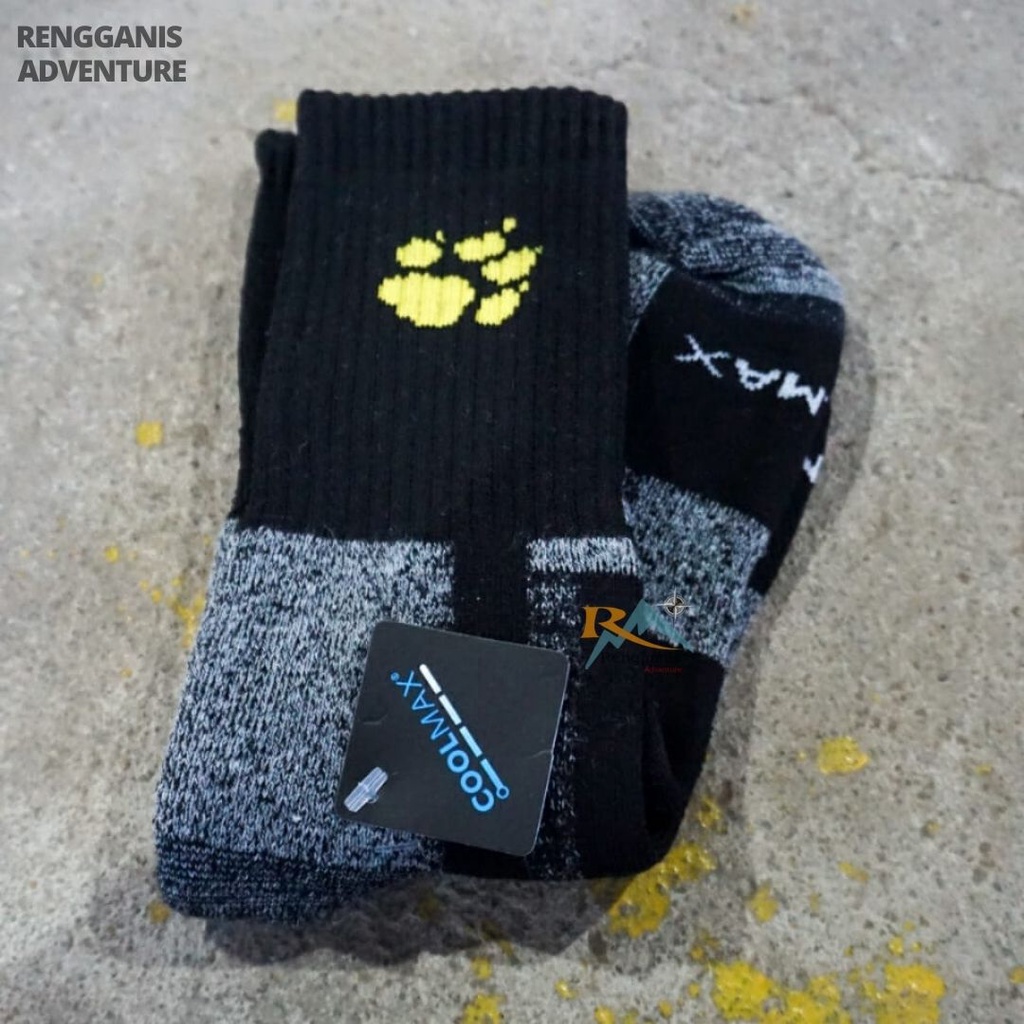 Kaos Kaki JACK WOLFSKIN COOLMAX Alas Kaki Hiking Kaus Kaki Outdoor