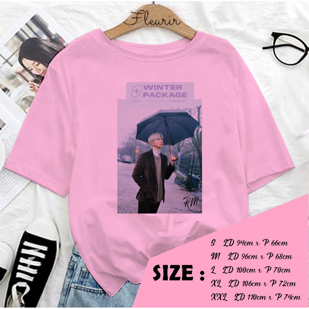 FLEURIR - KAOS OVERSIZE RM WINTER KAOS  KATUN KAOS WANITA DEWASA TUMBLR TEE UNISEX JUMBO