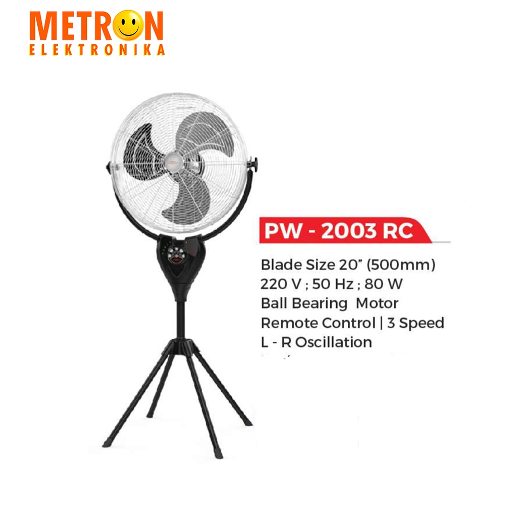 MASPION PW 2003 RC POWER FAN 20&quot; / KIPAS ANGIN PW 2003 RC / PW2003RC