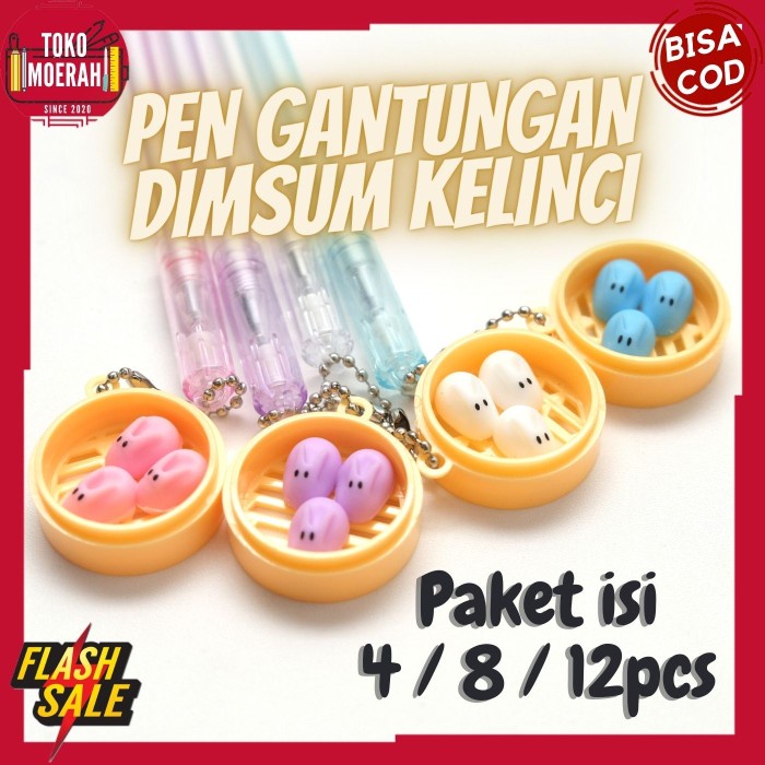 

Berkualitas Pen Grosir Lucu Paket Isi 4 8 12Pcs Pulpen Gantungan Dimsum Kelinci Diskon