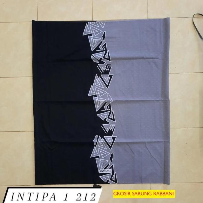 :=:=:=:=] Rabbani Sarung Palestina Intipa 1 Hitam Abu 212 Motif Palestine