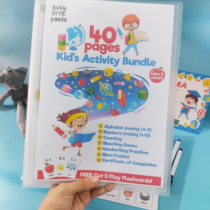 

[BISA COD] Buku Map Aktivitas Anak Kid's Activity Bundle Pra Sekolah Paud TK