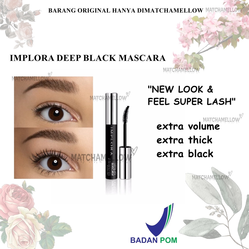 ❄️MATCHA❄️ IMPLORA DEEP BLACK MASCARA - NEW LOOK &amp; FEEL SUPER LASH