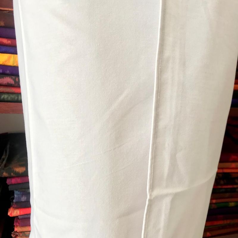 Kamen putih lembaran | Kain lembaran polos UNISEX cewe cowo-1
