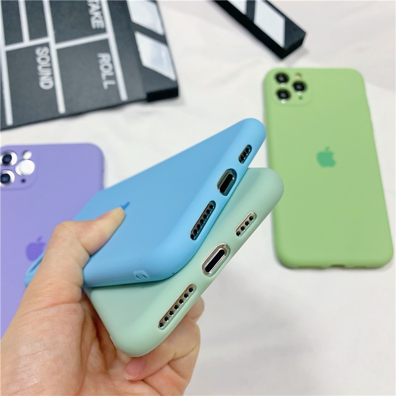 [Ready]Case iPhone 11 Candy Color Soft TPU Phone Case IPhone 6 6s 7 8 Plus Cover XR SE2020 Protective Casing phone case-6