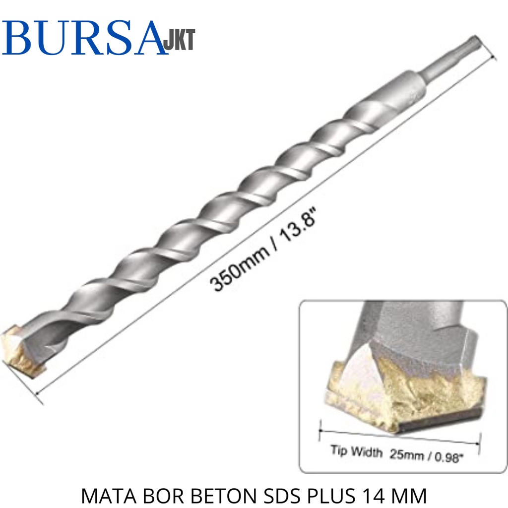 MATA BOR BOBOK TEMBOK BETON SDS PLUS 14X350 MM