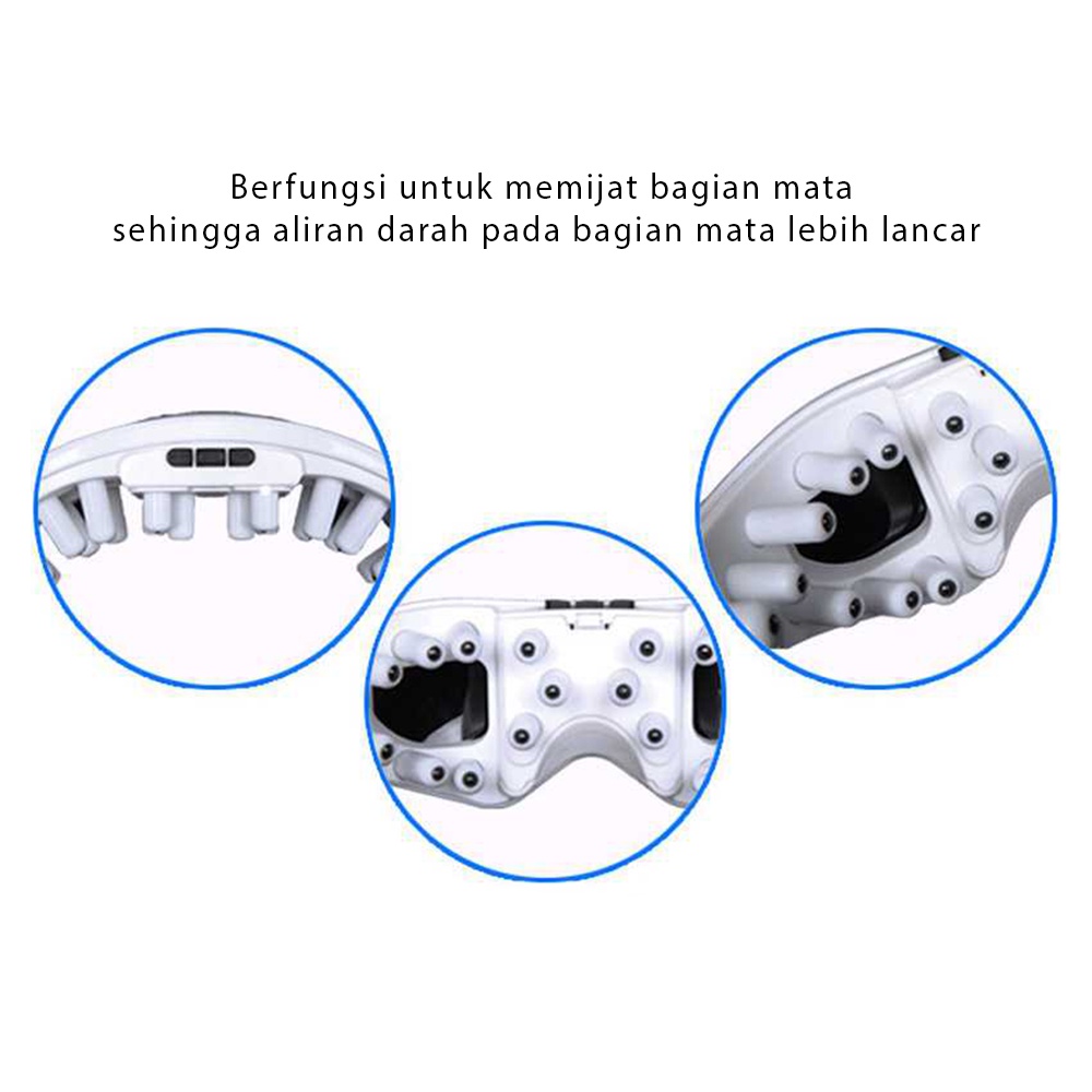 Alat Kacamata Pijat Mata Elektrik Eye Care Massager Refleksi Terapi Mencegah Rabun Jauh