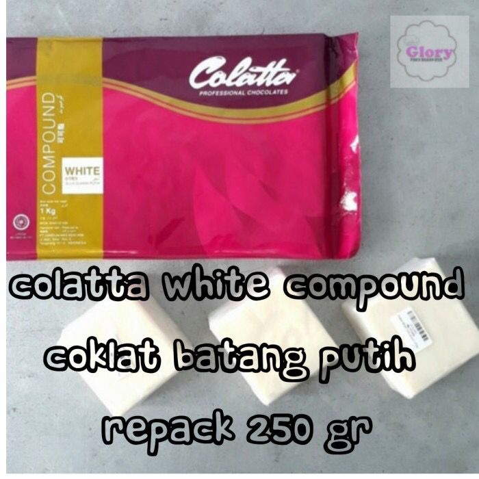 

colatta white compound repack 500gr/coklat putih