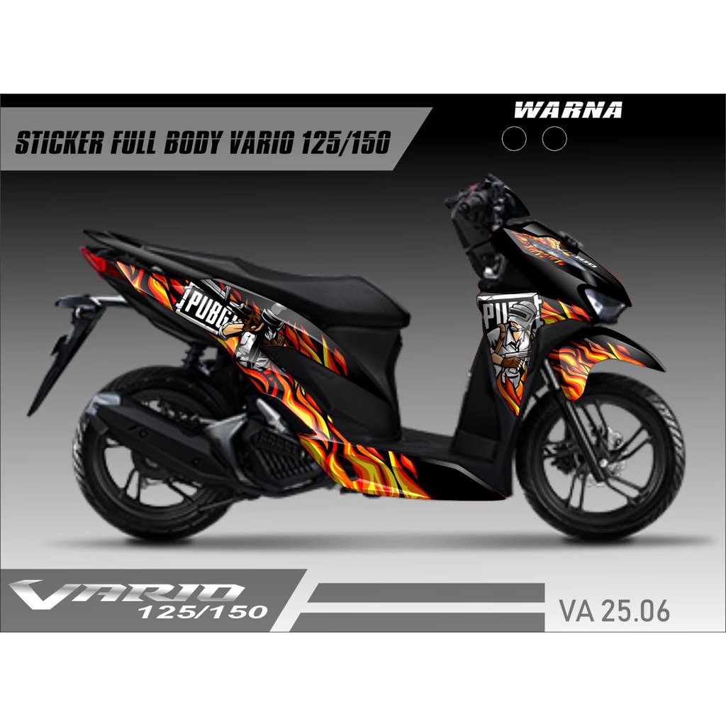 (COD) TERBARU Decal Sticker Honda Vario New 125 150 Full body - Stiker Skotlet Modifikasi All New Va