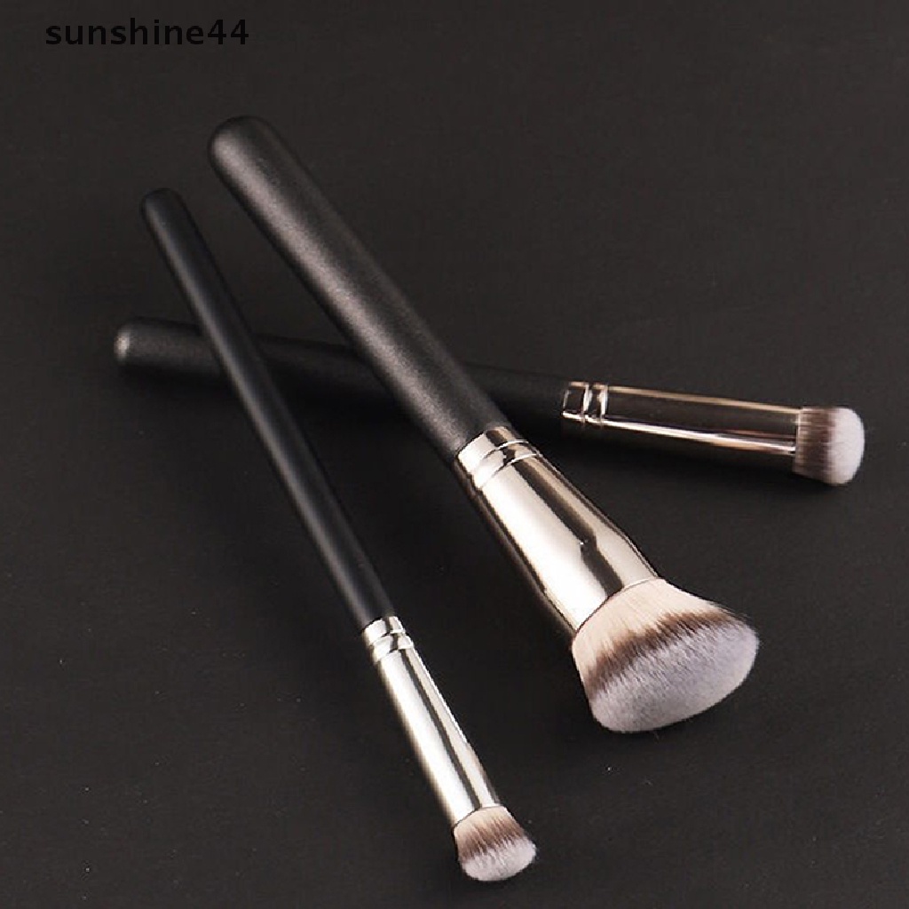 Sunshine Set Brush Foundation / Concealer 170 270 Derajat Bahan Bulu Sintetis Untuk Makeup / Kosmetik Wanita