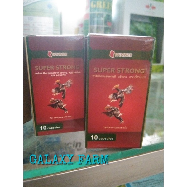 SUPER STRONG WINER (obat pebambah stamina ayam adu ) isi 10kapsul