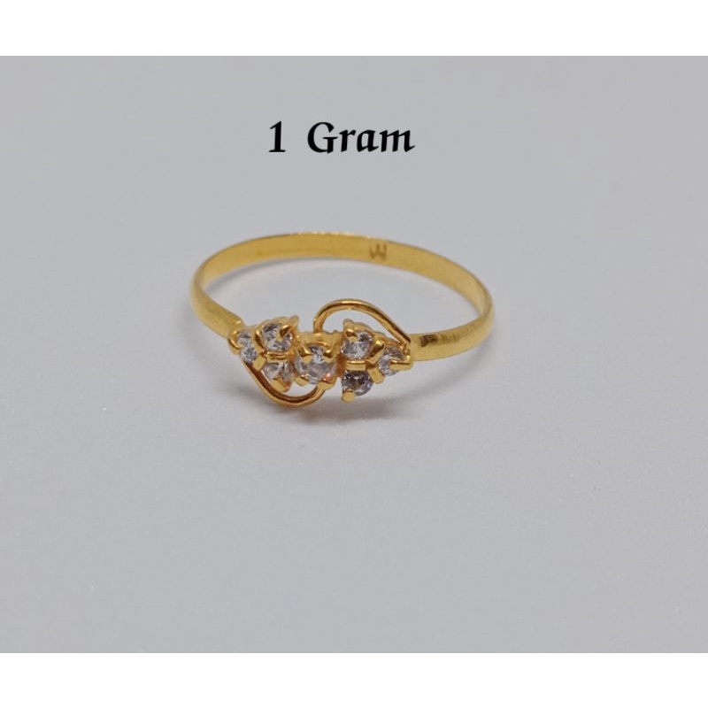cincin emas muda  kadar rendah  1gram cincin emas muda perhiasan dewasa