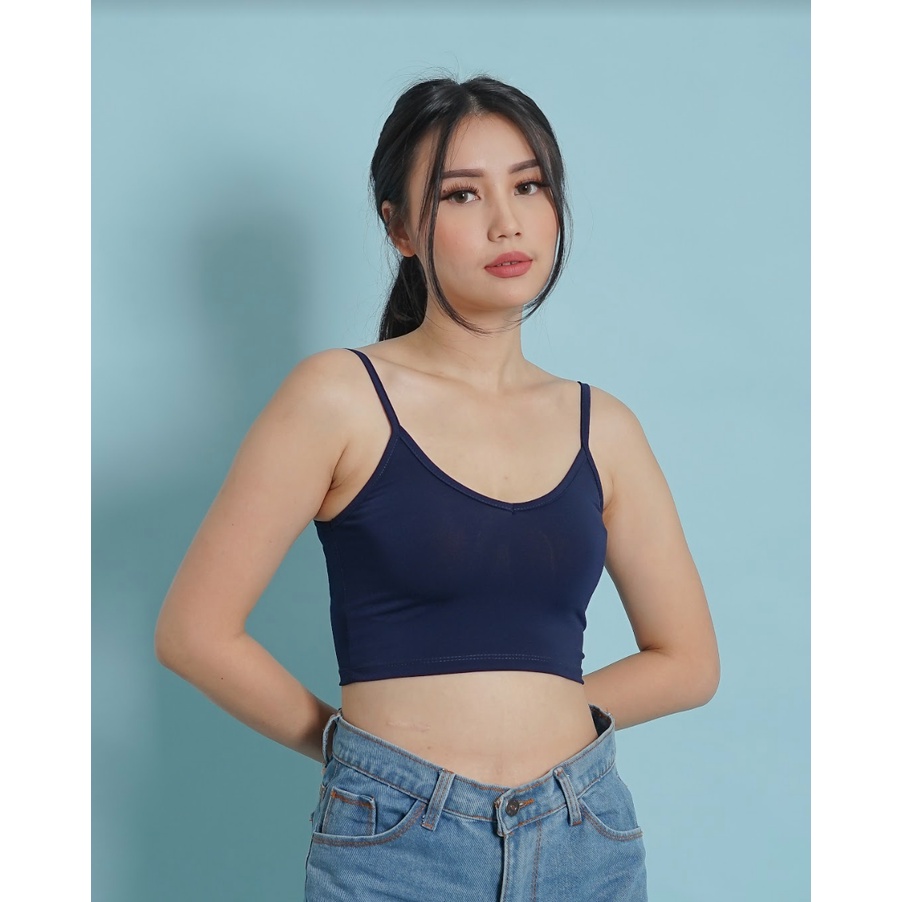 MODAVIE - KEZIA Tanktop Basic Tank Top Wanita Korean Crop Top