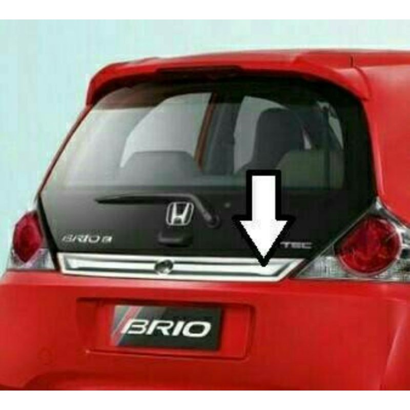 Trunklid/list bagasi crhome belkang mobil honda Brio
