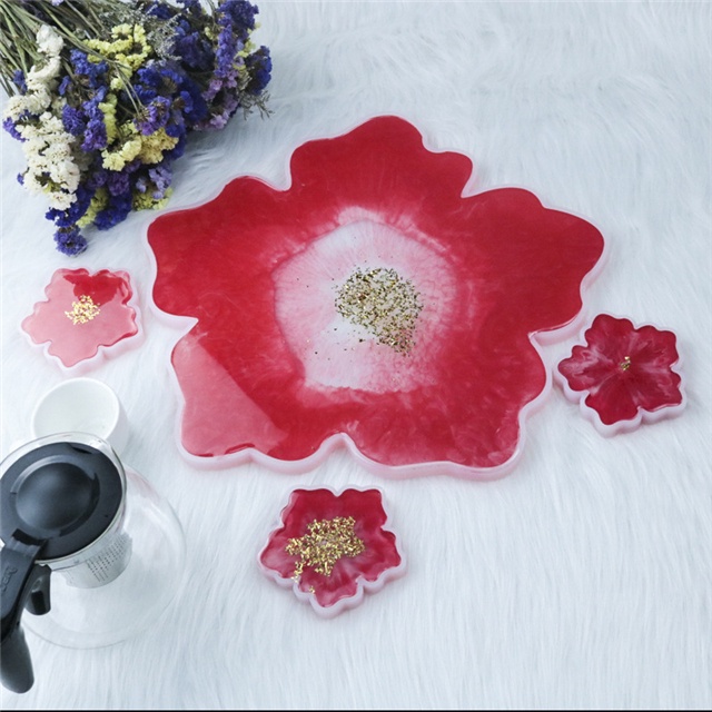 BYFE CETAKAN SILIKON RESIN SAKURA BIG SIZE 35cm TRAY BOWL