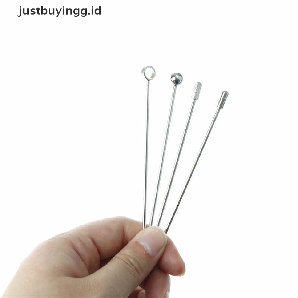 4 Jenis Jarum Tusuk Gigi Buah Cocktail Wine Bahan Stainless Steel Untuk Alat Dapur