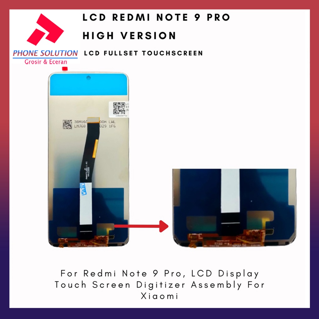 LCD Xiaomi Redmi Note 9 Pro Fullset Touchscreen // Supplier LCD Xiaomi  - Garansi 1 Bulan