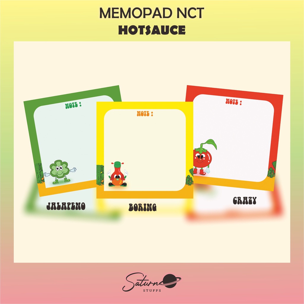 

MEMOPAD NCT DREAM / NOTES NCT (HOT SAUCE)