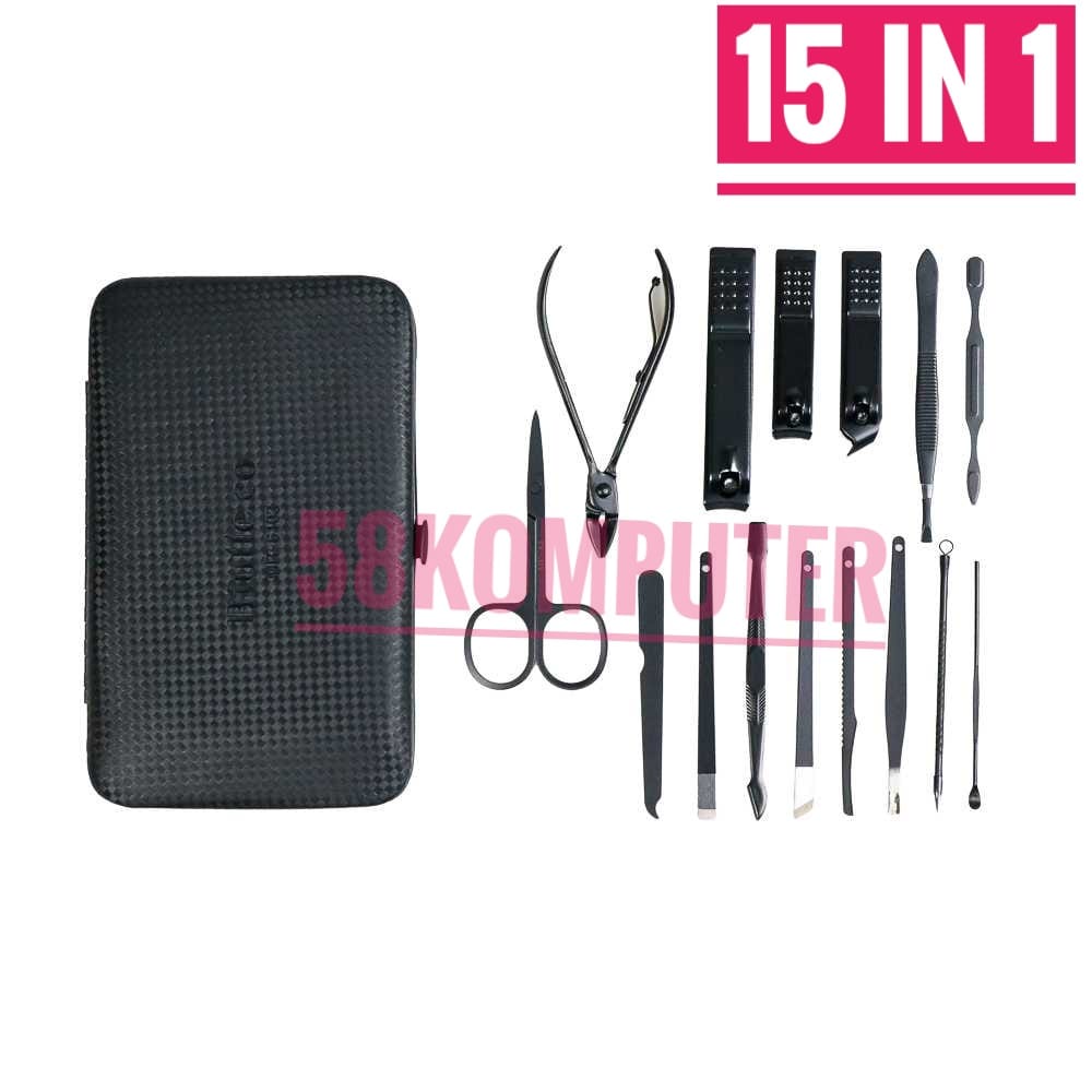 19 In 1 Perlengkapan Set Manicure Pedicure Gunting Kuku 19 In 1 Perlengkapan Manicure Pedicure Gunting Kuku Set Stainless Lengkap 19 In 1