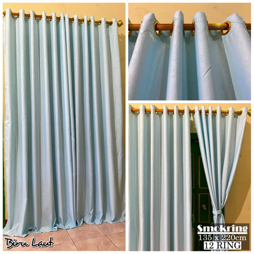 GORDEN HORDENG KORDEN BIRU LAUT UK 135X220 [RING 12]