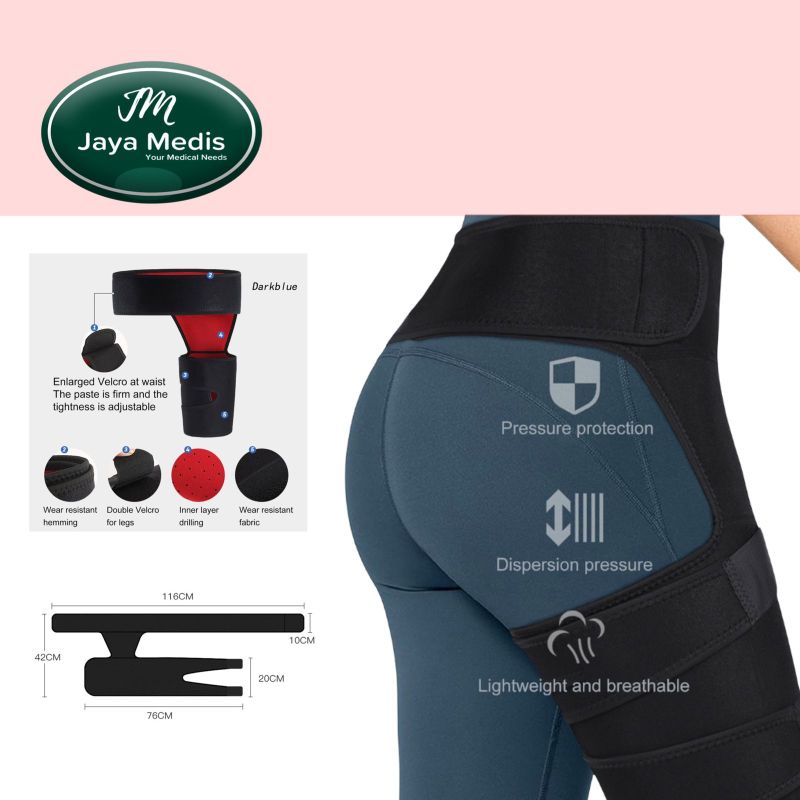 Hip Brace Belt Legging Paha Hamstring Strap Selangkangan - Pain Relief