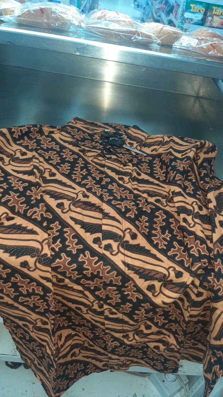 Baju Batik Pria Slimfit Big Size M L Xl Xxl Atasan Kemeja Batik Lengan Panjang Original