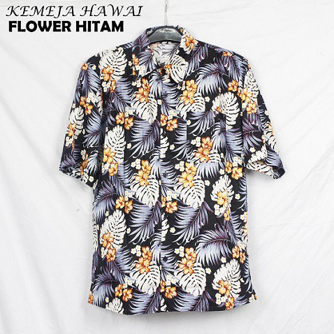 HipNop KEMEJA HAWAI FLOWER KEMEJA PRIA LENGAN PENDEK KEMEJA PANTAI BALI REGGAE BAJU HAWAI COWOK