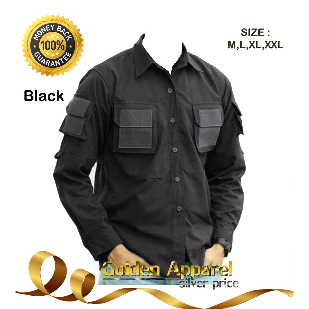 PREMIUM Tactical - Kemeja Tactical - Baju Tactical - Kemeja XXL - Xxl - Kemeja Jumbo