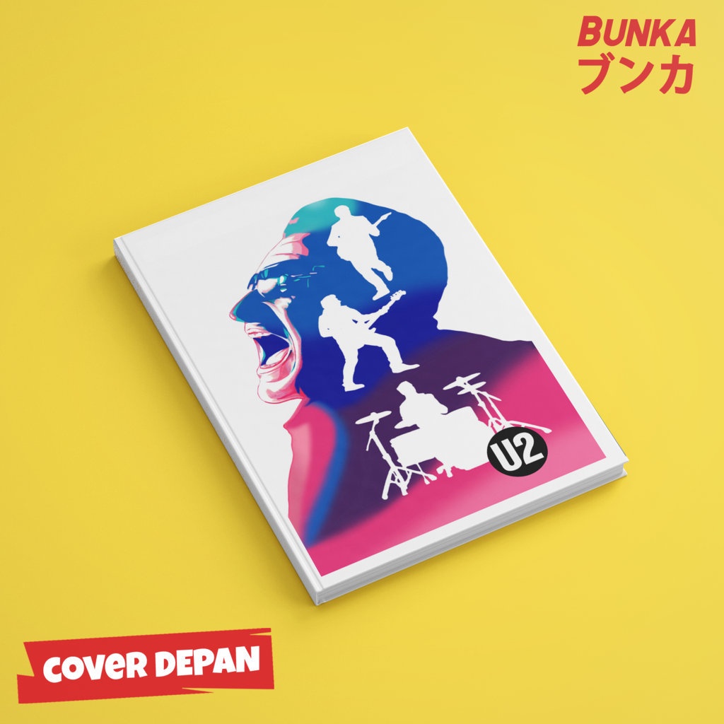 

Notebook 80's Band U2 Hardcover A5 Buku Tulis Catatan Notes Agenda Planner Jurnal