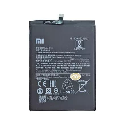 Battery Batre Xiaomi Redmi 9 BN 52 / BN 54 Batre Xiaomi REDMI 9 REDMI NOTE 9 BN 52 Batre XIAOMI