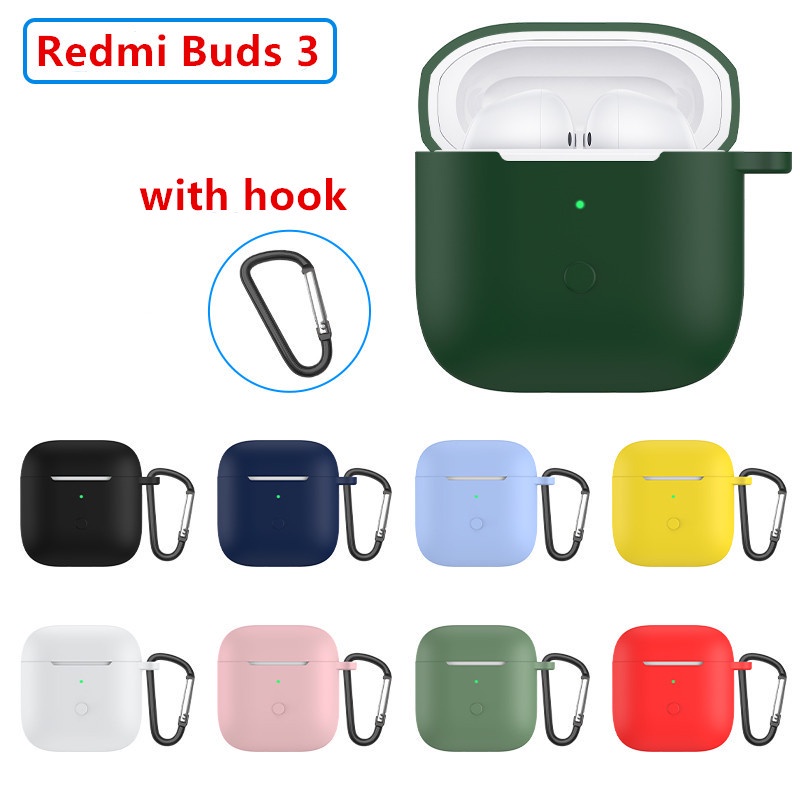 Soft Case Silikon TWS Redmi Buds 3 + Carabiner