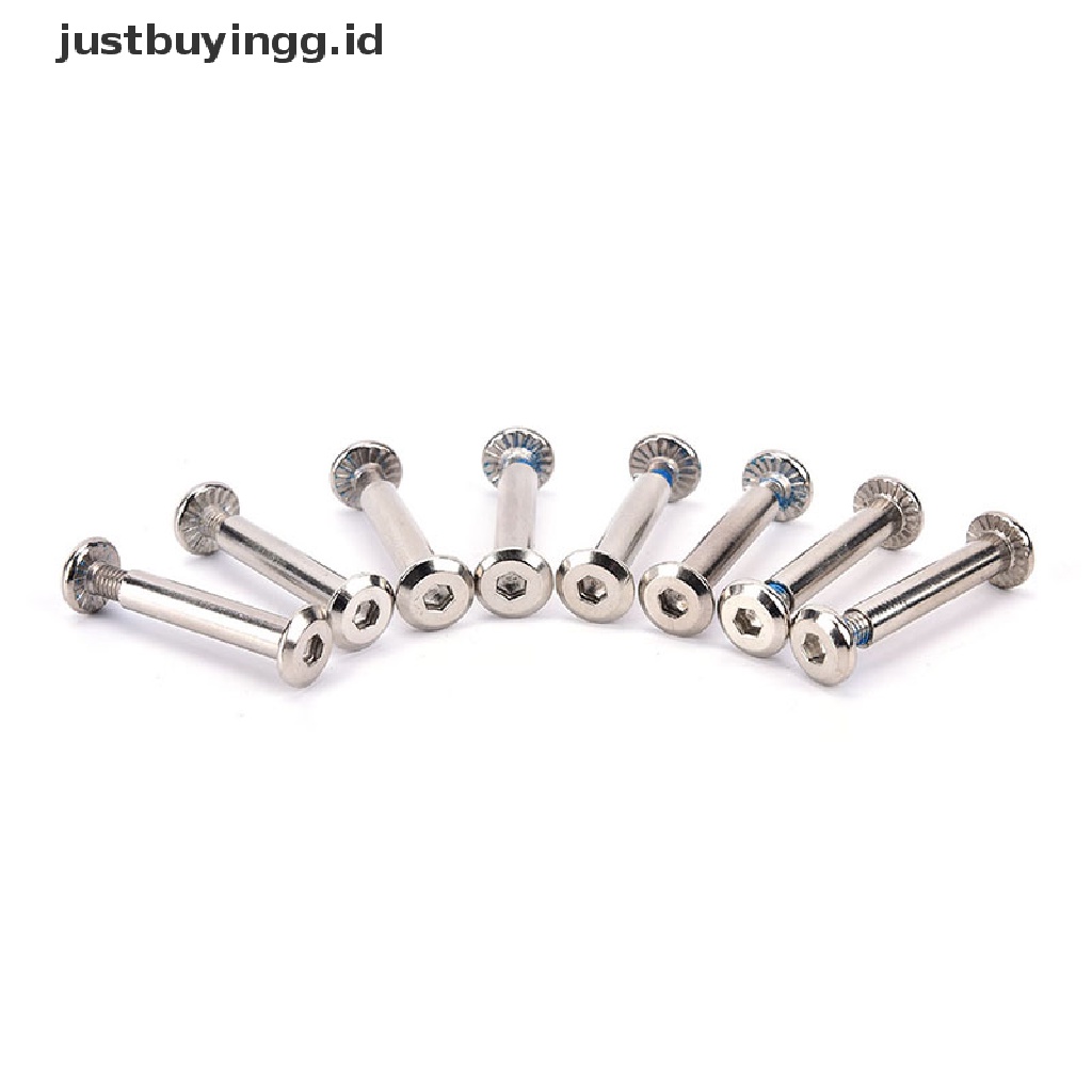 (Justbuyingg.Id) 8pcs / Set Sekrup / Baut / Axles Blade Untuk Sepatu Roda Inline Skate