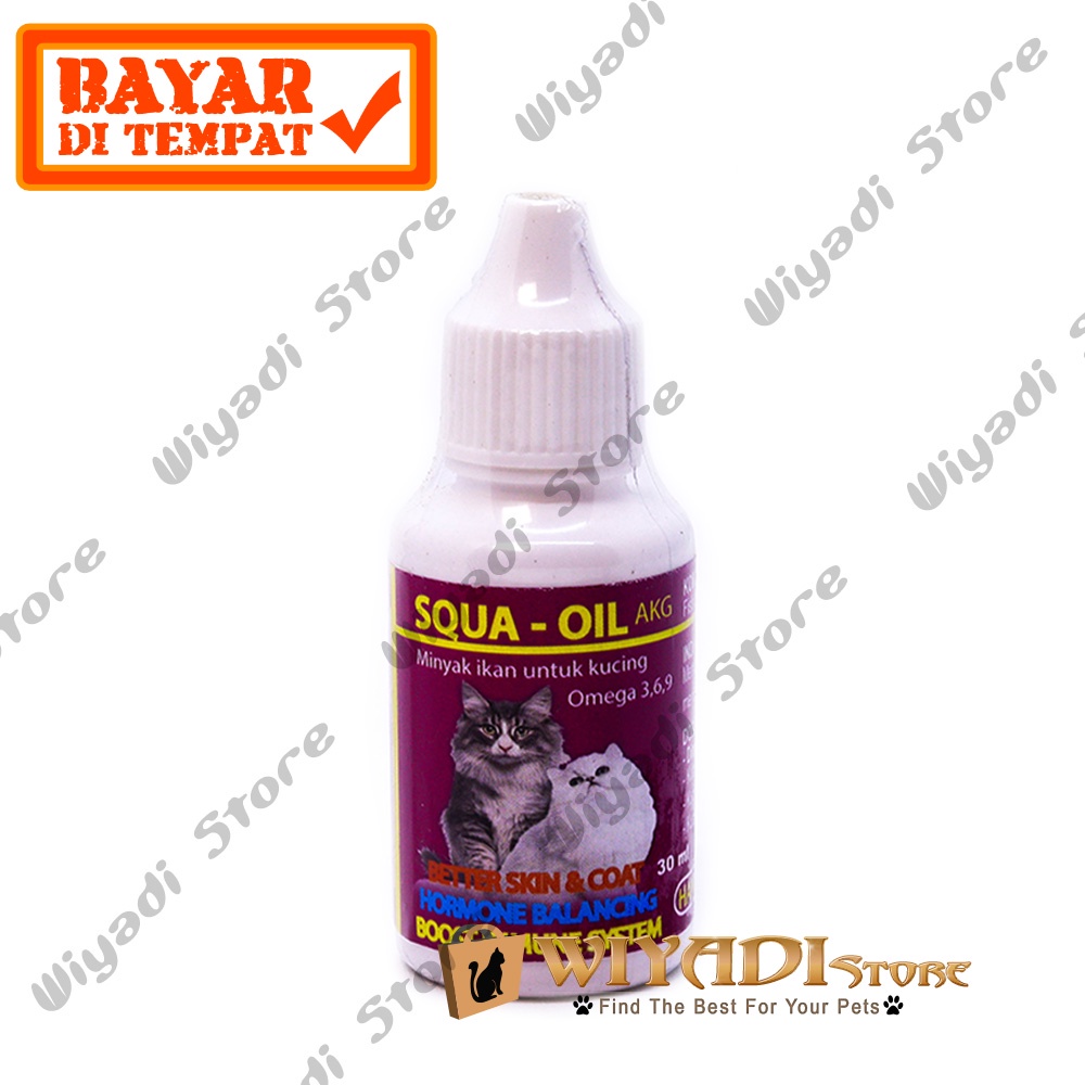 Squa Oil Cat AKG - Minyak Ikan Kucing Vitamin Kitten Peningkat Imun