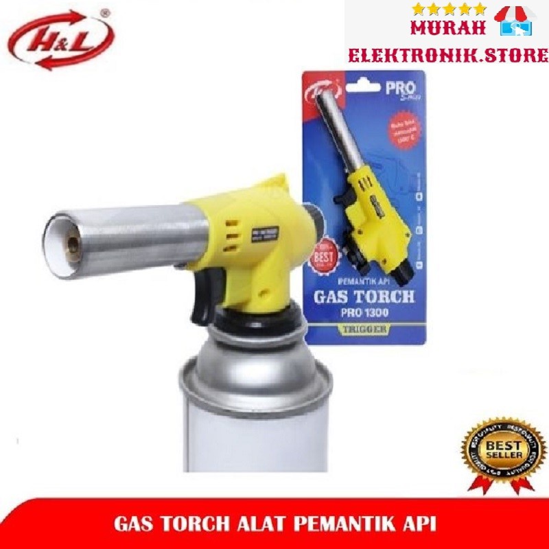 HL Pemantik Api / Gas Torch Pro 1300 (Button)