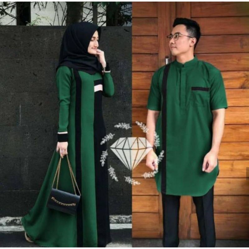 BAJU COUPLE PASANGAN>BAJU COUPLE KELUARGA>COUPLE KELUARGA>COUPLE MUSLIM>COUPLE>GAMIS>DRESS>SYARI>SET